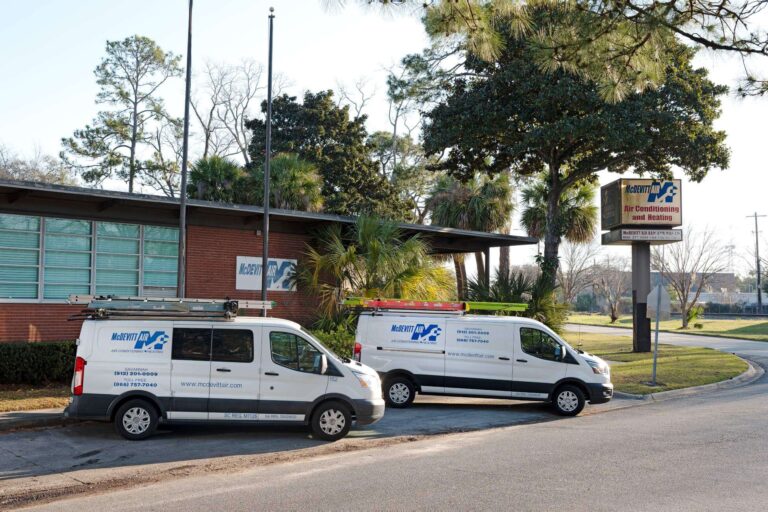 McDevitt Office and trucks