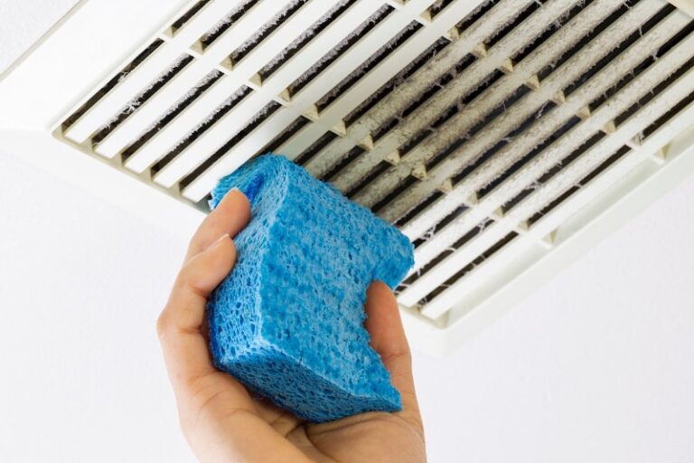 Cleaning a dusty vent for better airflow