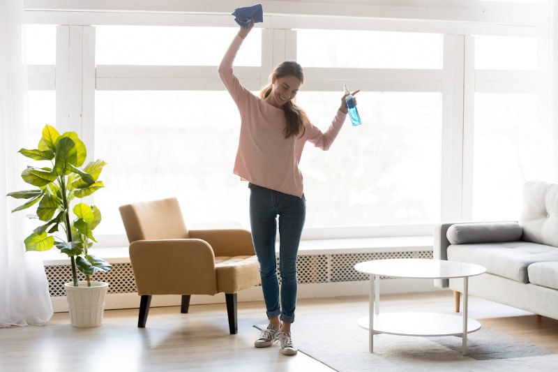 cleaning home for improved IAQ